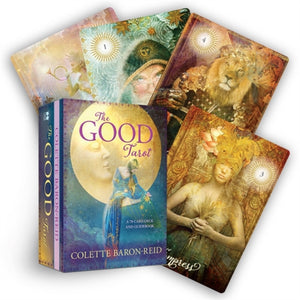 Good Tarot, A 78-Card Modern Tarot Deck with The Four Elements — Air, Water, Earth And Fire for Suits — Inspirational Tarot Cards with Positive Affirmations