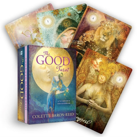 Good Tarot, A 78-Card Modern Tarot Deck with The Four Elements — Air, Water, Earth And Fire for Suits — Inspirational Tarot Cards with Positive Affirmations