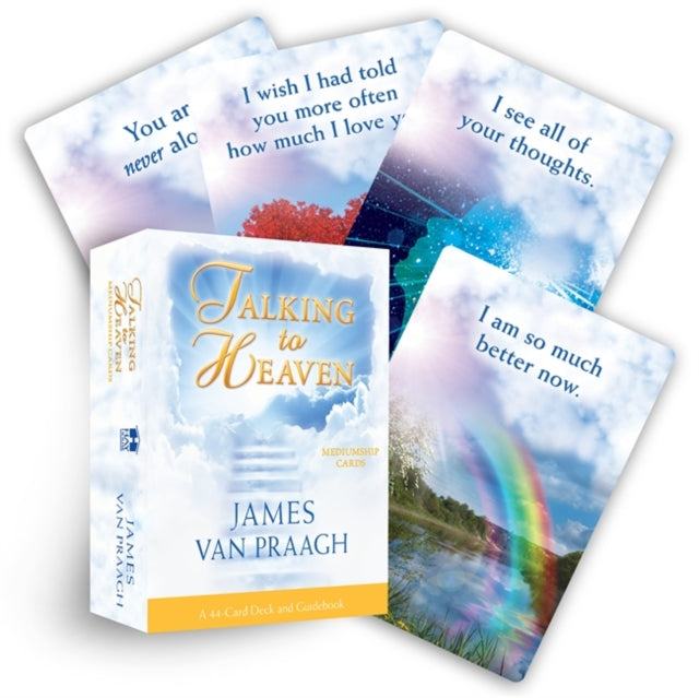 Book cover of: Talking to Heaven Mediumship Cards. By: James Van Praagh