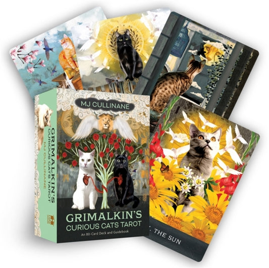 Book cover of: Grimalkin's Curious Cats Tarot
