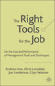 Book cover of: Right Tools for the Job. By: Andrew Cox