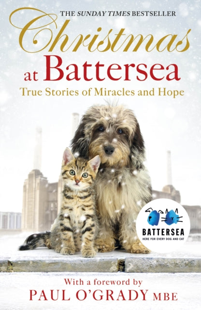 Book cover of: Christmas at Battersea: True Stories of Miracles and Hope. By: Battersea Dogs & Cats Home
