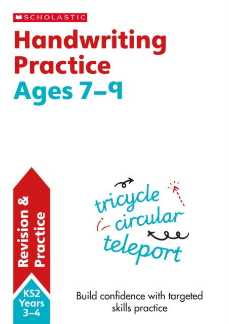 Book cover of: Handwriting Practice Ages 7-9. By: Christine Moorcroft