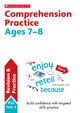 Book cover of: Comprehension Practice Ages 7-8. By: Donna Thomson