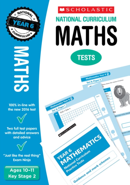 Book cover of: Maths Test - Year 6. By: Paul Hollin