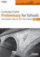 Book cover of: Cambridge English Preliminary for Schools. By: Cengage Learning Staff