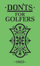 Book cover of: Don'ts for Golfers