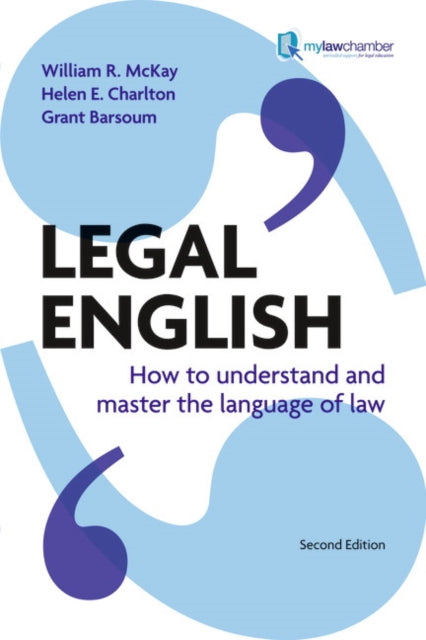 Book cover of: Legal English. By: William R. McKay