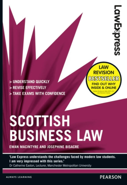 Book cover of: Law Express: Scottish Business Law (Revision guide). By: Ewan MacIntyre