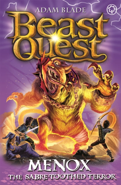 Book cover of: Beast Quest: Menox the Sabre-Toothed Terror. By: Adam Blade