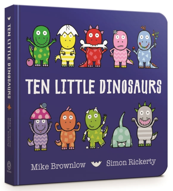 Ten Little Dinosaurs Board Book 9781408346464 Michael Brownlow