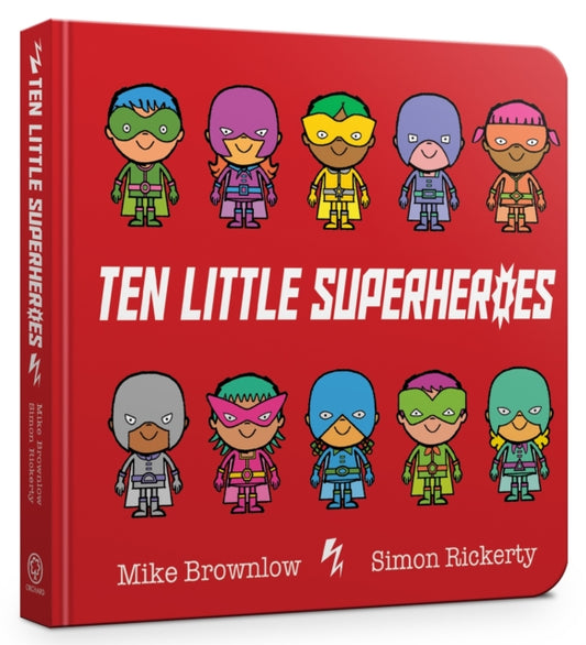 Ten Little Superheroes Board Book 9781408354384 Michael Brownlow