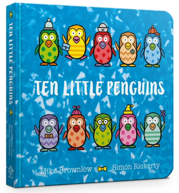 Book cover of: Ten Little Penguins Board Book. By: Michael Brownlow