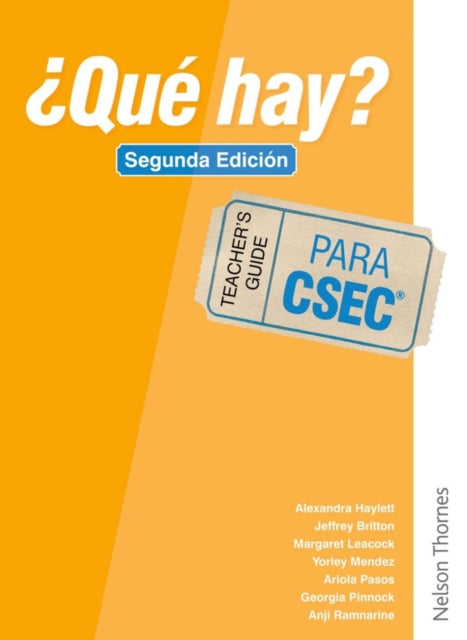 Book cover of: ¿Que Hay? Teacher's Guide CSEC®. By: Christine Haylett