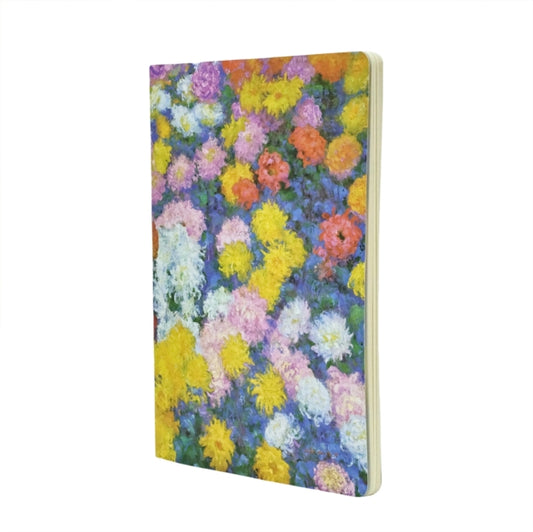 Book cover of: Monet’s Chrysanthemums A4 Unlined Cahier