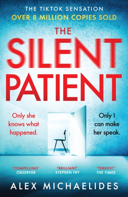 Book cover of: Silent Patient. By: Alex Michaelides