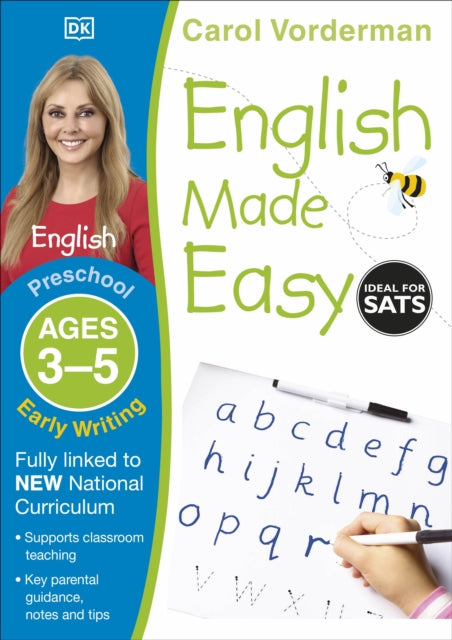 Book cover of: English Made Easy Early Writing Ages 3-5 Preschool. By: Carol Vorderman