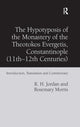 Book cover of: Hypotyposis of the Monastery of the Theotokos Evergetis, Constantinople (11th–12th Centuries). By: R. H. Jordan