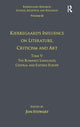 Book cover of: Volume 12, Tome V: Kierkegaard's Influence on Literature, Criticism and Art. By: Jon Stewart