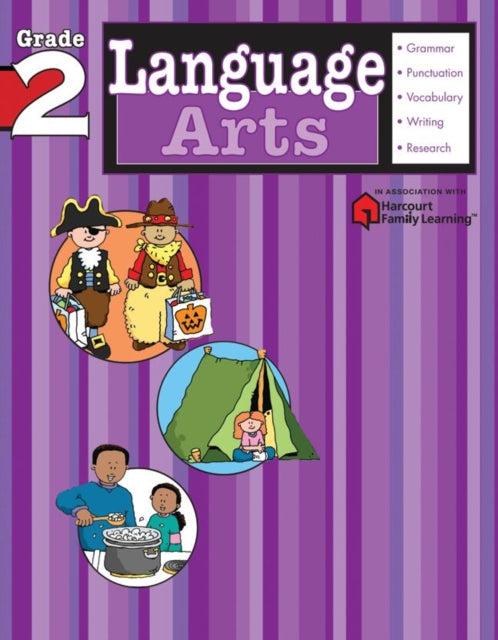 Book cover of: Language Arts: Grade 2 (Flash Kids Harcourt Family Learning). By: Dave Garbot