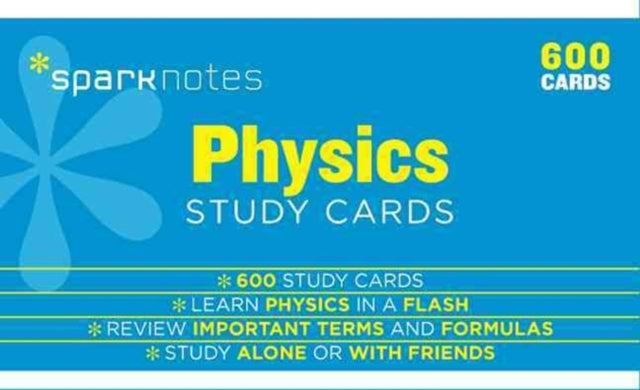 Book cover of: Physics SparkNotes Study Cards. By: SparkNotes