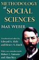 Book cover of: Methodology of Social Sciences. By: Max Weber