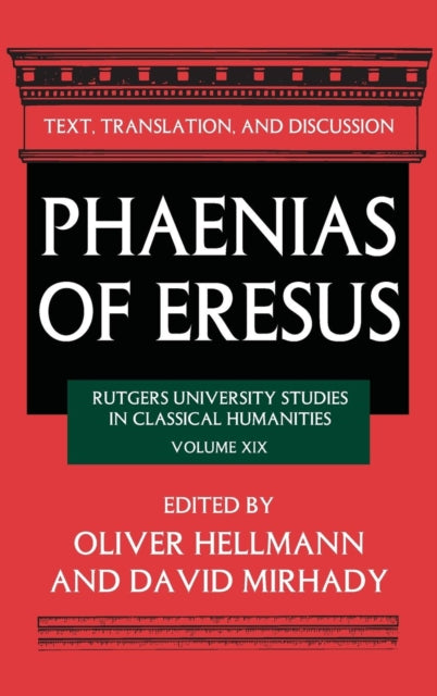 Book cover of: Phaenias of Eresus