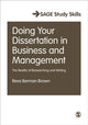 Book cover of: Doing Your Dissertation in Business and Management. By: Reva Berman Brown