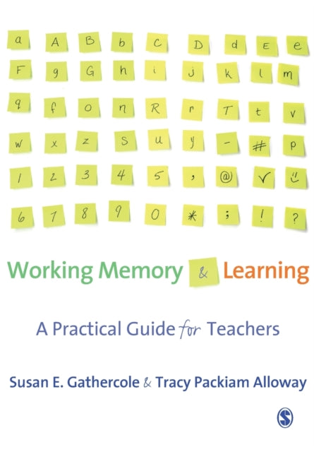 Book cover of: Working Memory and Learning. By: Susan E. Gathercole