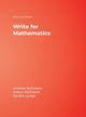 Book cover of: Write for Mathematics. By: Andrew S. Rothstein, Rothstein, Andrew Ph. D.