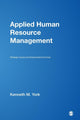 Book cover of: Applied Human Resource Management. By: Kenneth M. York