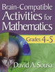 Book cover of: Brain-Compatible Activities for Mathematics, Grades 4-5. By: David A. Sousa