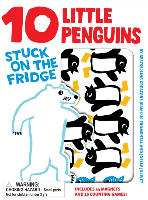 10 Little Penguins Stuck on Fridge
