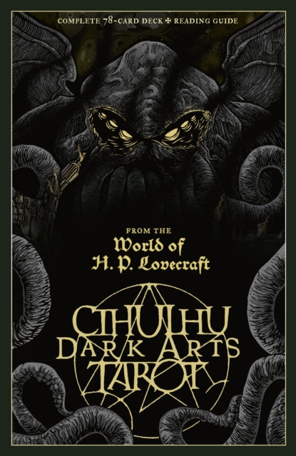 Book cover of: Cthulhu Dark Arts Tarot. By: Bragelonne Games