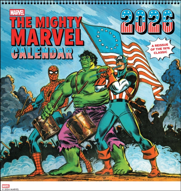 Book cover of: Mighty Marvel 2026 Wall Calendar: A Reissue of the 1976 Classic