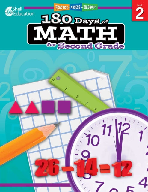Book cover of: 180 Days™: Math for Second Grade