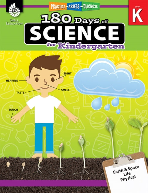 Book cover of: 180 Days™: Science for Kindergarten. By: Lauren Homayoun