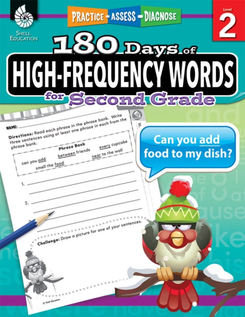 Book cover of: 180 Days™: High-Frequency Words for Second Grade. By: Adair Solomon