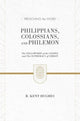 Book cover of: Philippians, Colossians, and Philemon. By: R. Kent Hughes