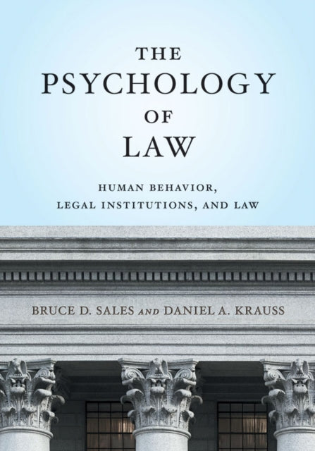 Book cover of: Psychology of Law. By: Dr. Bruce D. Sales