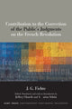 Book cover of: Contribution to the Correction of the Public's Judgments on the French Revolution. By: Church FICHTE