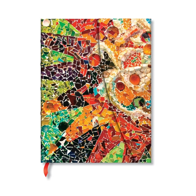 Book cover of: Gaudi’s Sun (Gaudi’s Mosaics) Midi Lined Hardback Journal (Wrap Closure)