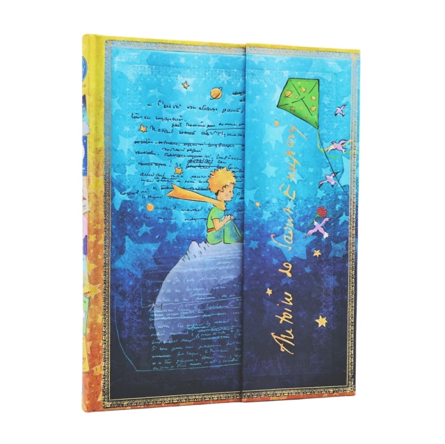 Book cover of: Saint-Exupery, The Little Prince (Embellished Manuscripts Collection) Ultra Lined Hardcover Journal (Wrap Closure)