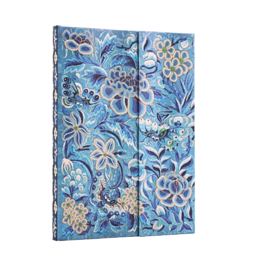 Book cover of: Blue Willow (Celebrate Hanfu) Midi Lined Hardcover Journal (Wrap Closure)