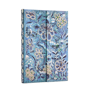 Blue Willow (Celebrate Hanfu) Mini Unlined Hardcover Journal (Wrap Closure)