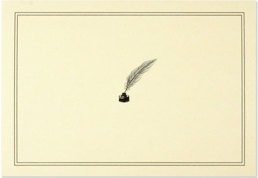 Book cover of: Note Card Quill Pen & Ink