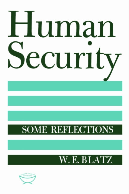 Book cover of: Human Security. By: W. E. Blatz