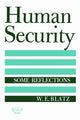 Book cover of: Human Security. By: W. E. Blatz