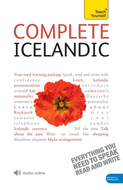 Book cover of: Complete Icelandic Beginner to Intermediate Book and Audio Course. By: Hildur Jonsottir