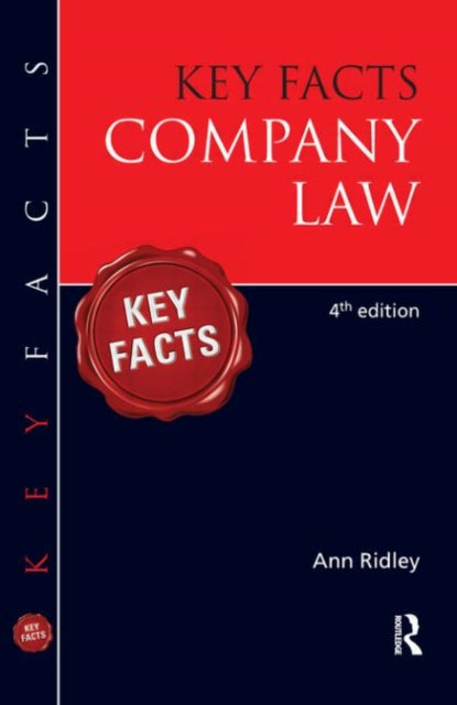 Book cover of: Key Facts Company Law. By: Ann Ridley